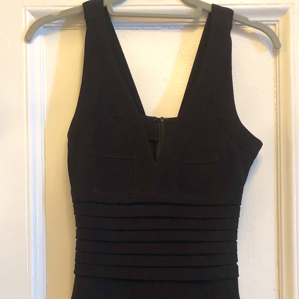 Black mini dress